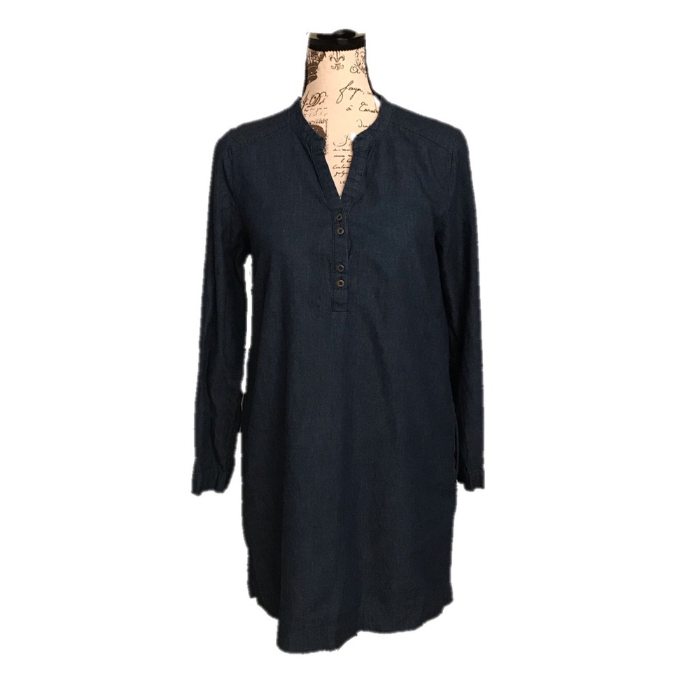 Umgee Demin Blue Tunic Dress